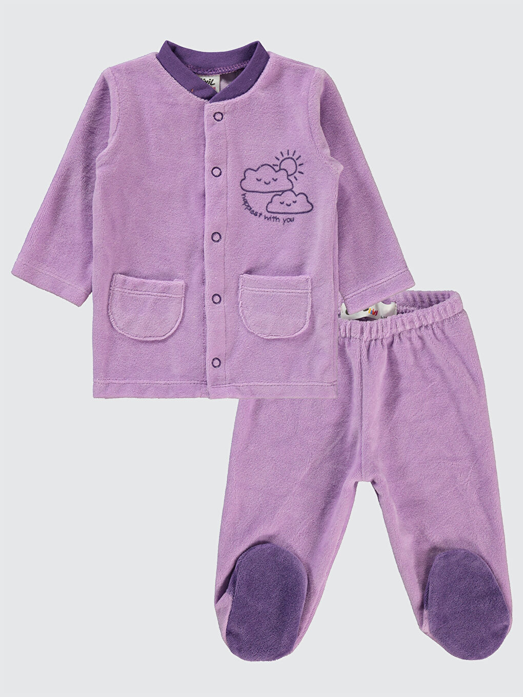 Civil Lila Baby Kız Bebek Pijama Takımı 1-6 Ay Llila