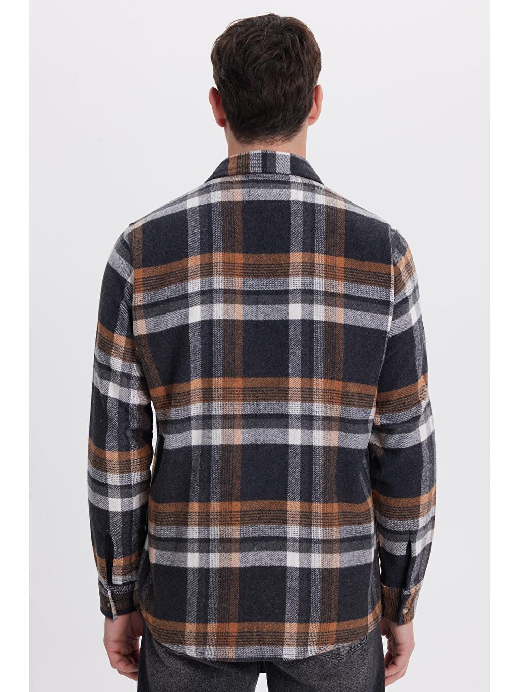 Karışık Erkek Regular Fit Rahat Kesim Kışlık Kareli Oduncu Gömlek-6