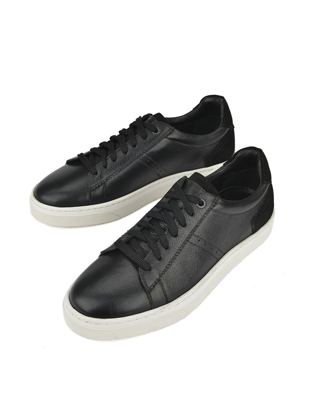 Erkek Hakiki Deri Sneaker 1431026Z380 Siyah