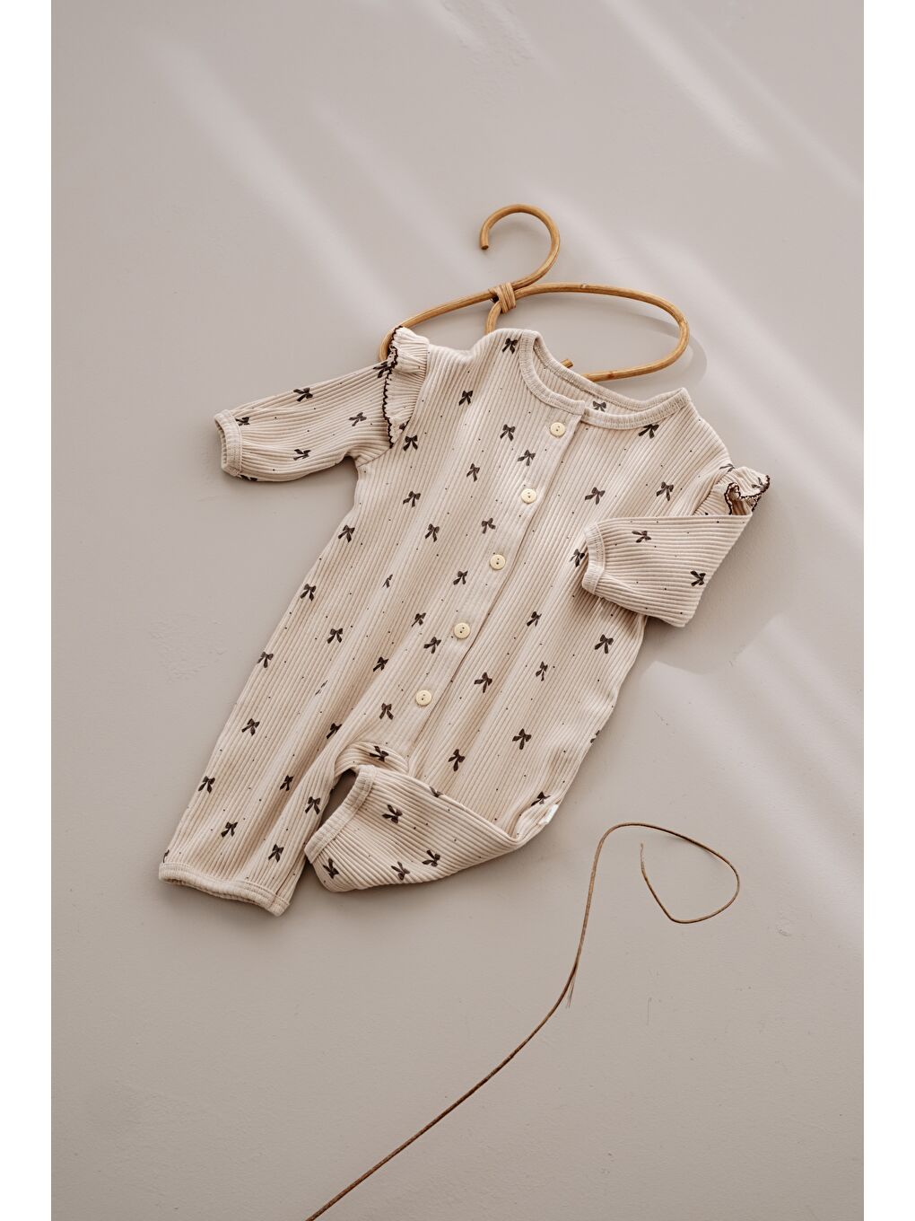 Bej Kurdele Baskılı Fancy Girls Tulum-1