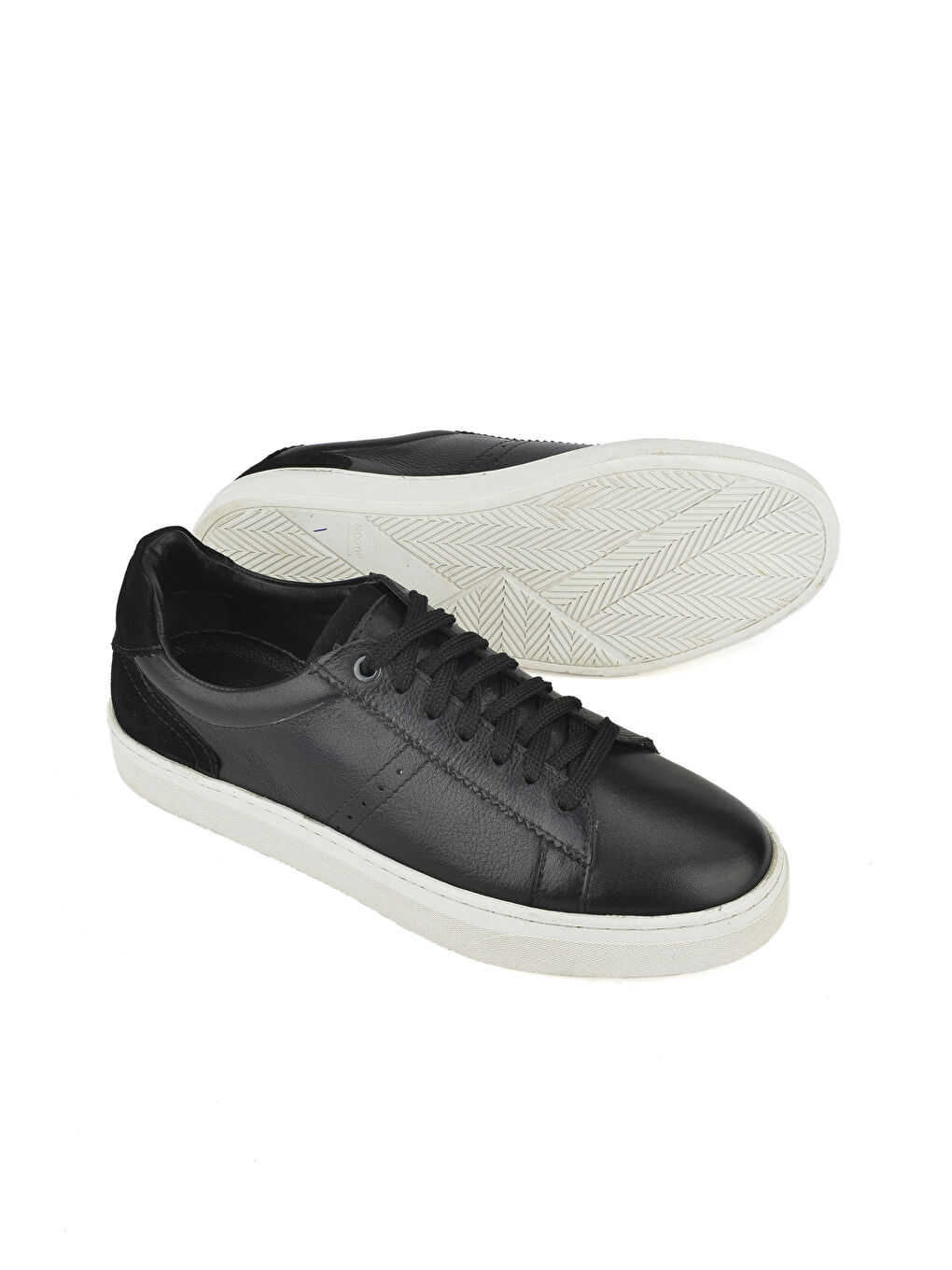 Erkek Hakiki Deri Sneaker 1431026Z380 Siyah-1