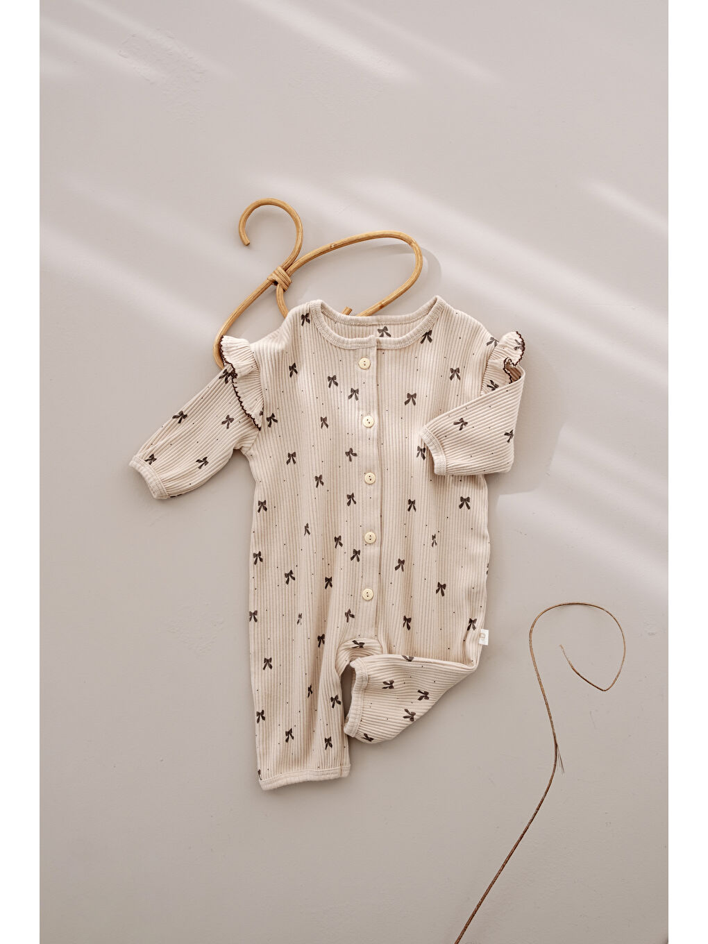 Bej Kurdele Baskılı Fancy Girls Tulum-2