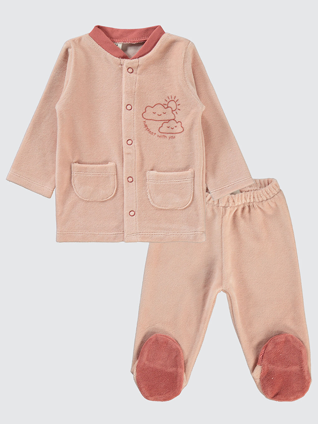 Civil Pembe Baby Kız Bebek Pijama Takımı 1-6 Ay Lila