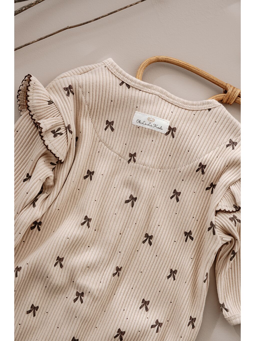 Bej Kurdele Baskılı Fancy Girls Tulum-6