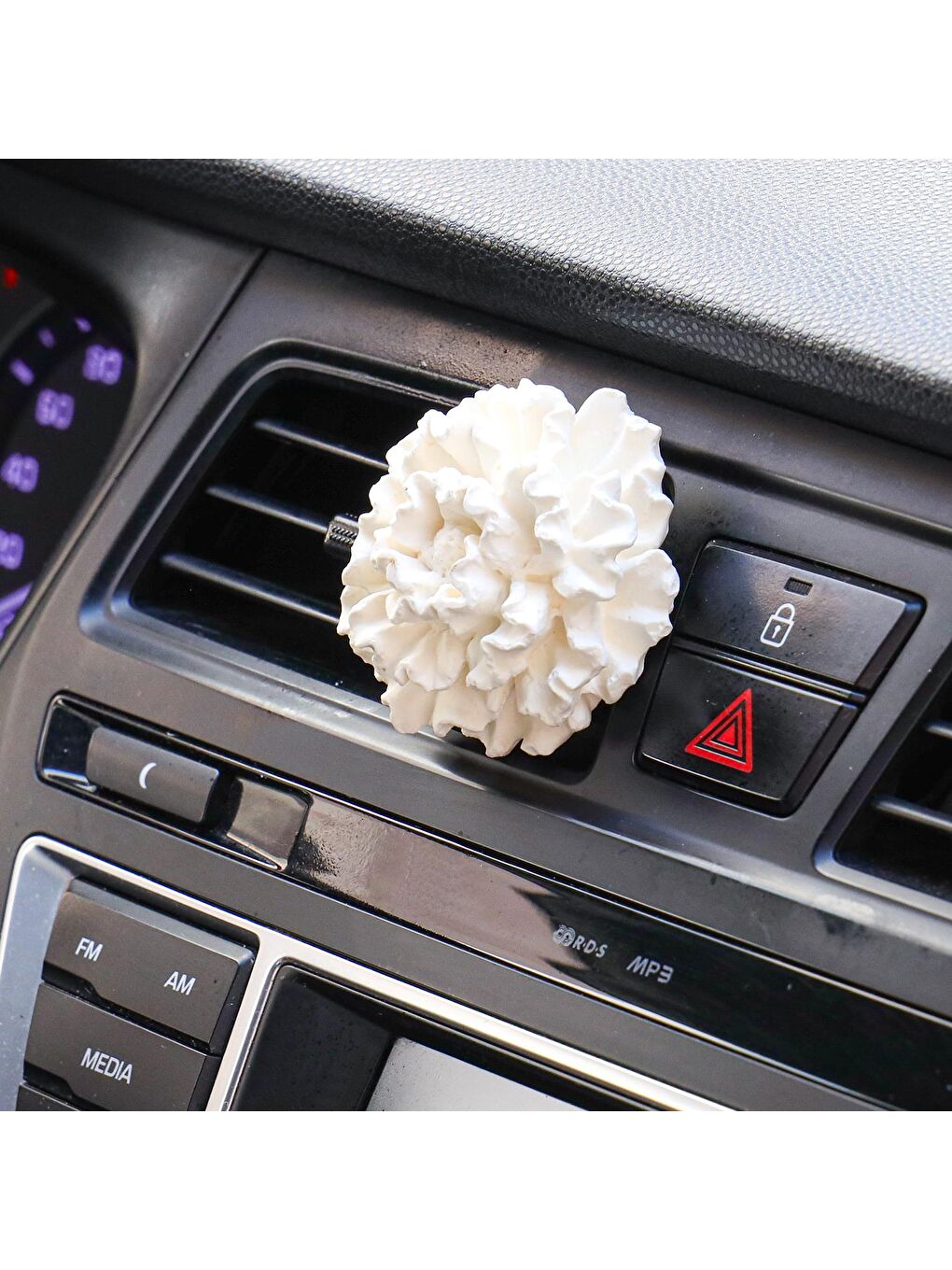 Ekru Karanfil Taşlı Oud Vanilya Araba/Araç Kokusu (15 ml esans ile birlikte)-1