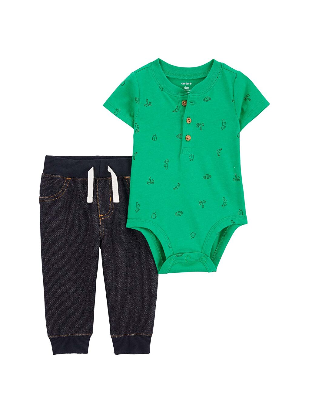 Carter's Karışık Erkek Bebek Body Pantolon Set