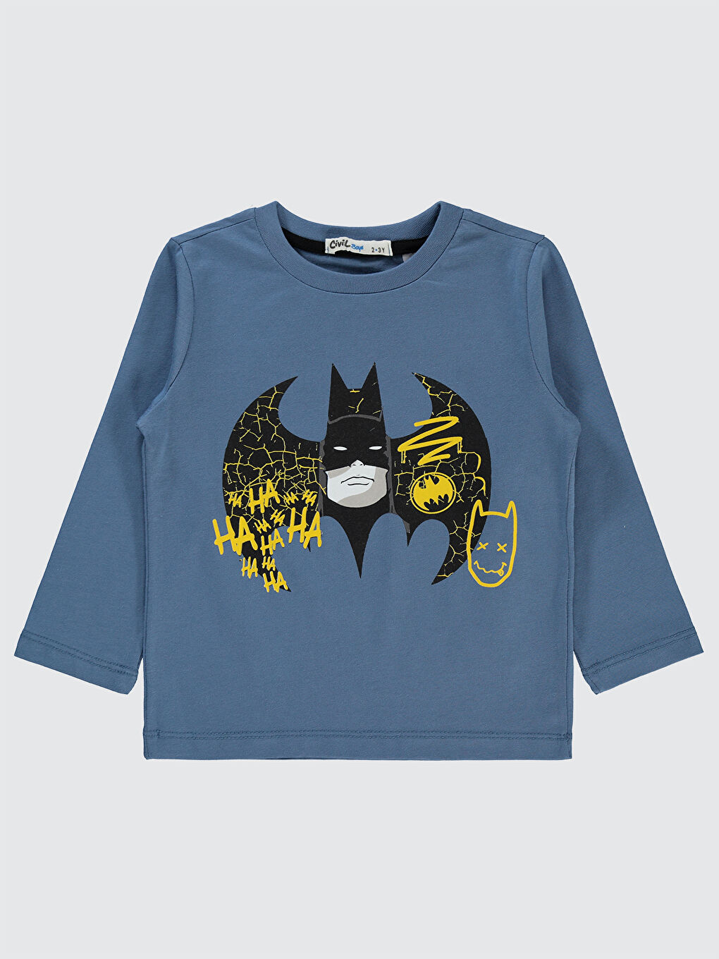 Civil Batman Erkek Çocuk Sweatshirt 2-5 Yaş İndigo