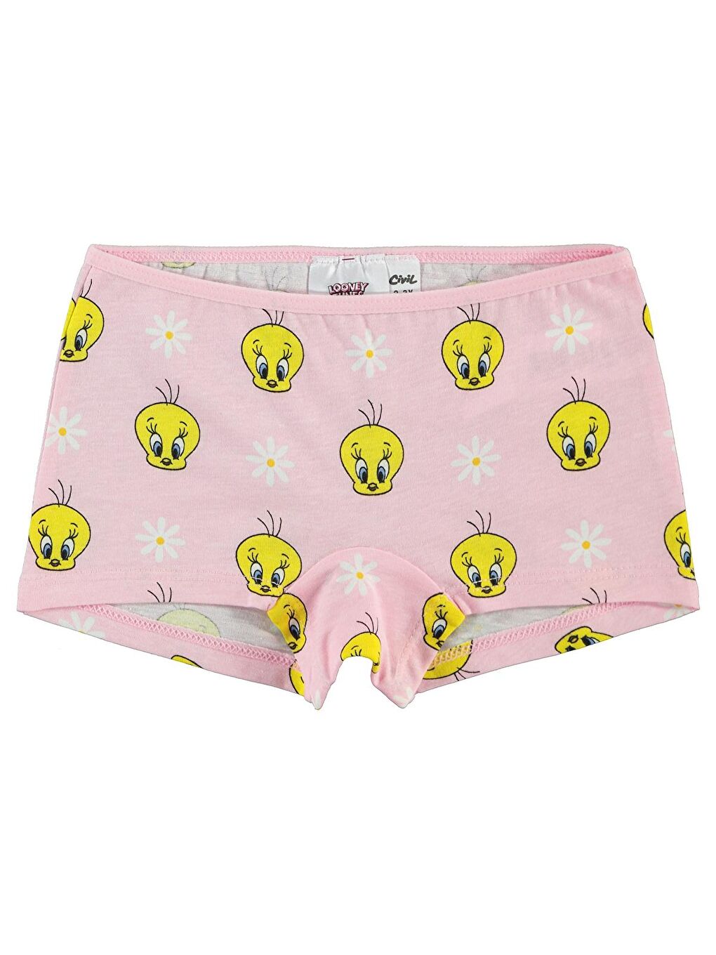 Civil Pembe Tweety Kız Çocuk 2'li Boxer Set 2-10 Yaş Pembe - 2