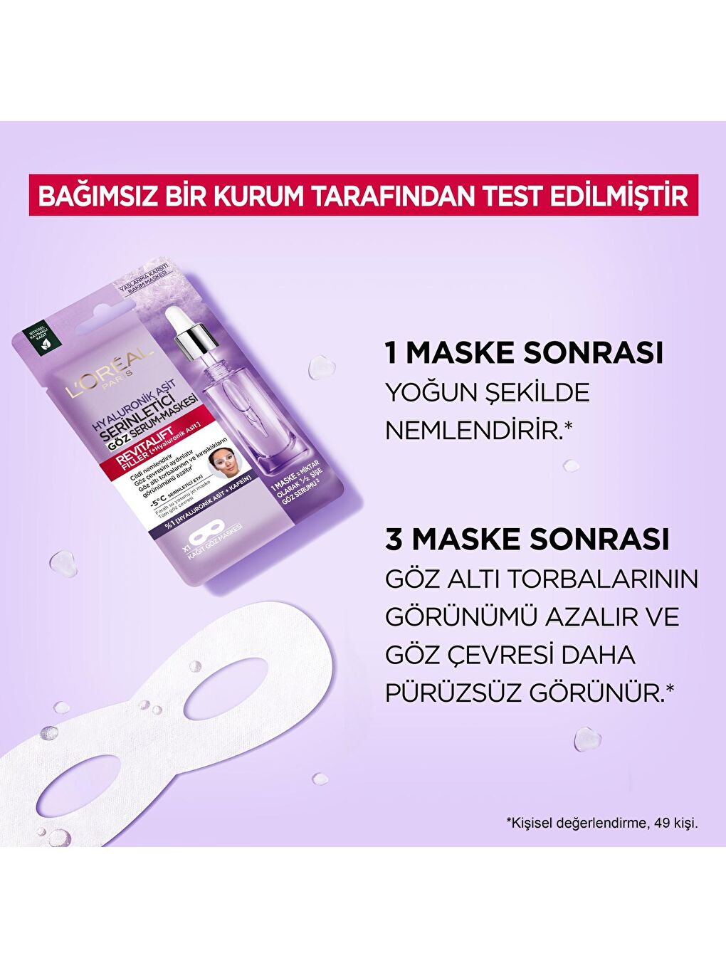 L'Oreal Paris Şeffaf Revitalift Filler Serinletici Göz Serum-Maskesi - 2