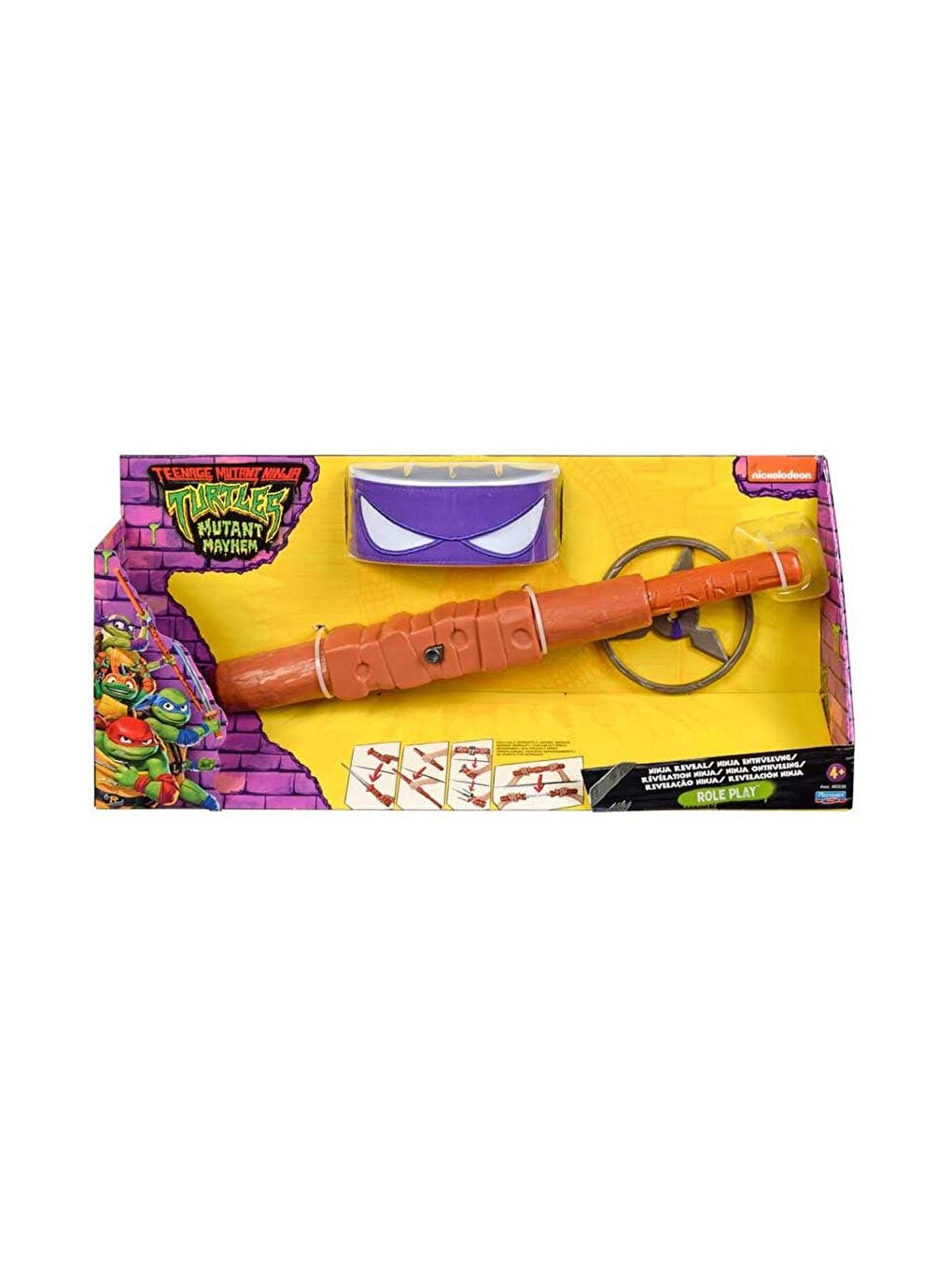 Ninja Turtles Beyaz-Renklibaskı TMNT Maske ve Aksesuar Seti 83530