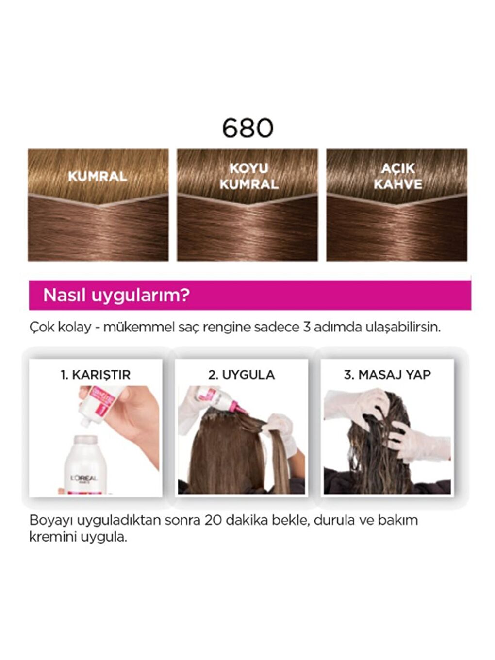 L'Oreal Paris Kahverengi Casting Crème Gloss Saç Boyası - 680 Bronz Kahve - 9