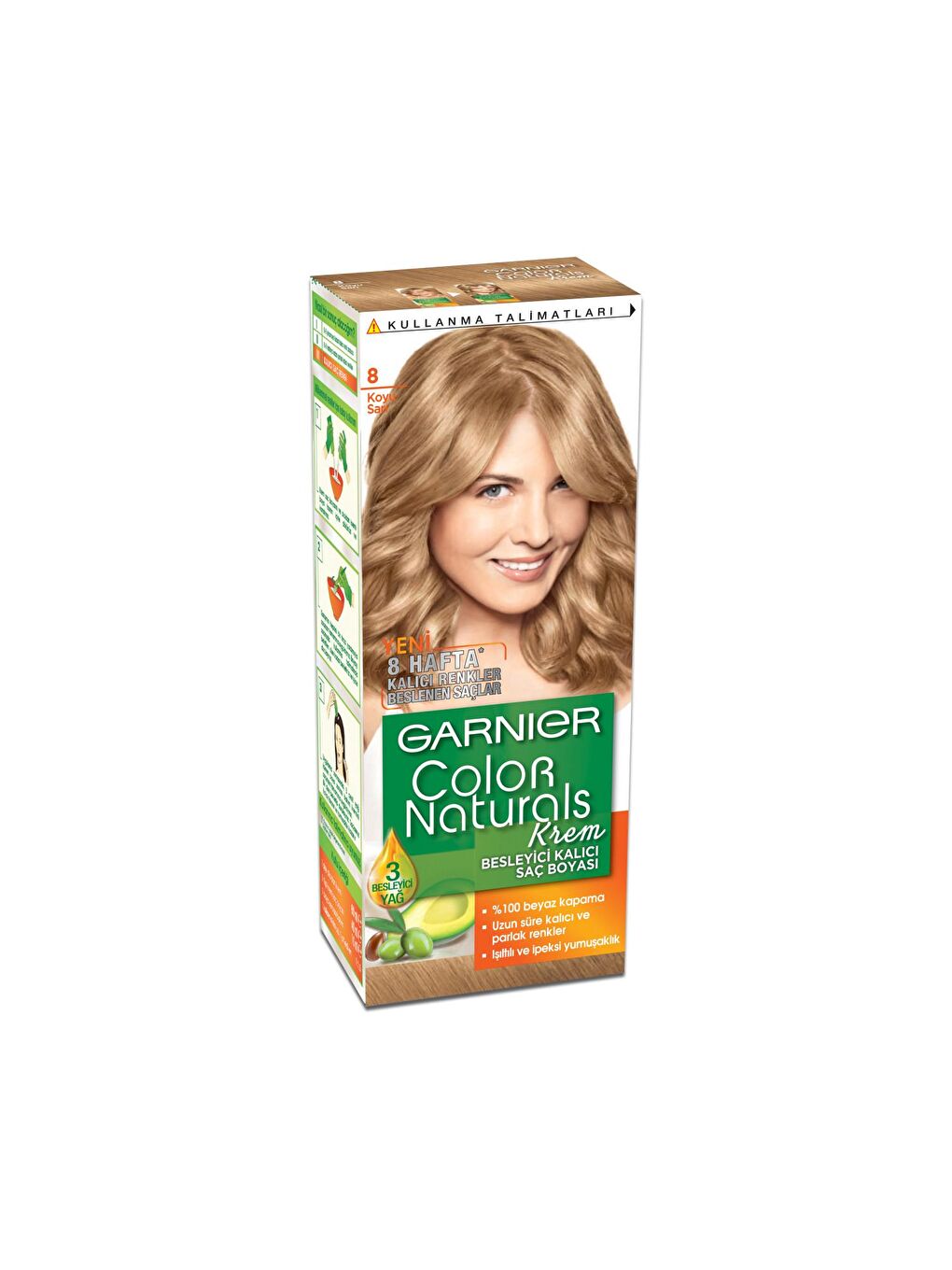 Color Naturals Saç Boyası 8 Koyu Sarı-6