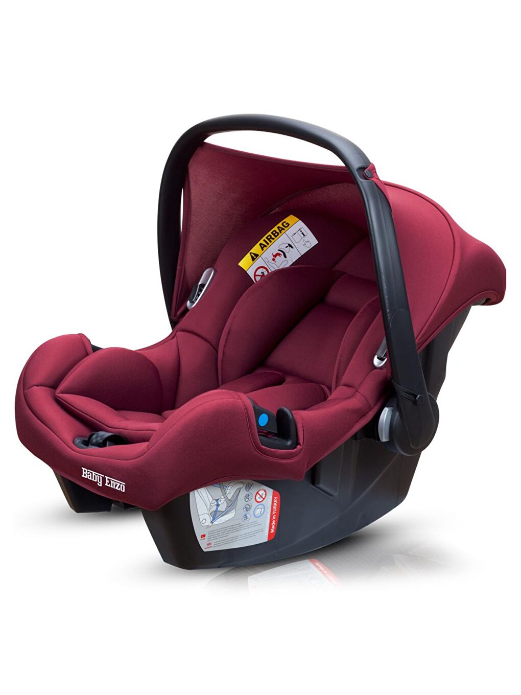 Baby Enzo Bordo Taşıma Ana Kucağı / Oto Koltuğu 0-13 kg Bordo - 1