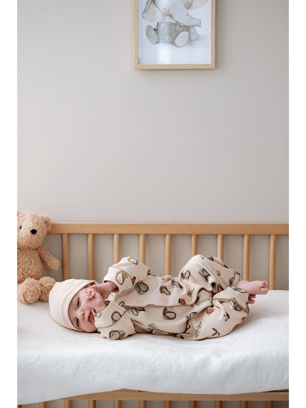 Bej Fruit Serisi 4'lü Yenidoğan Set-1