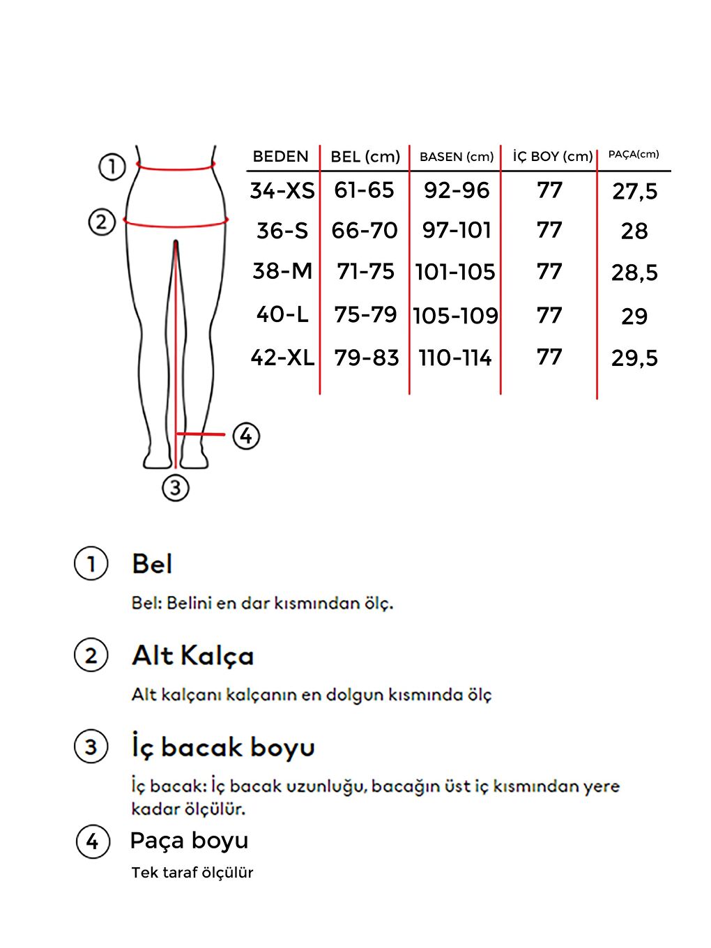 it's basic Bej Kadın Raw Renk Wide Leg Fit Elastanlı Kumaş Denim - 3