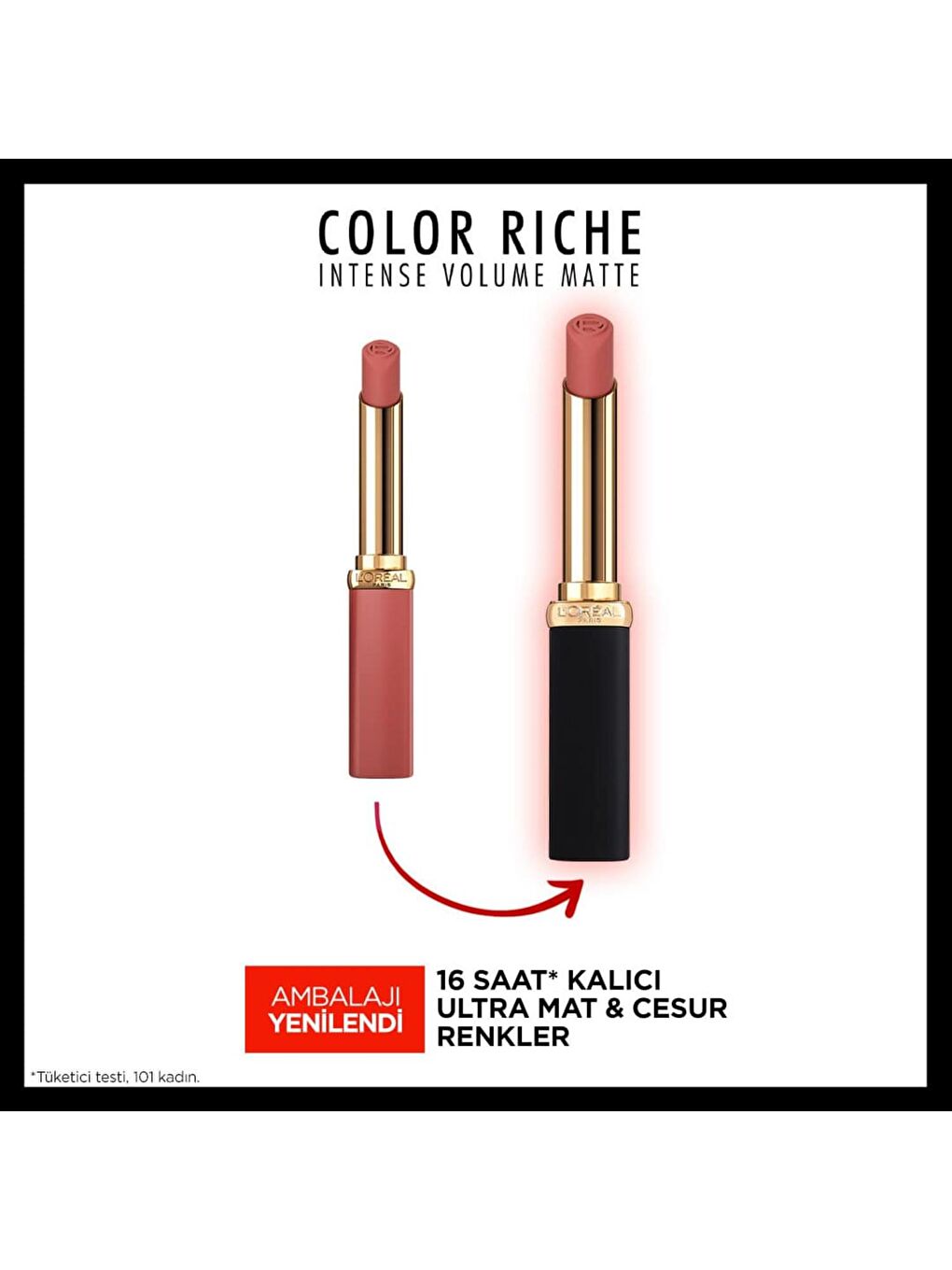 L'Oreal Paris Nude Color Riche Colors of Worth Intense Volume Matte Ruj - 600 Nude Audacious - 3