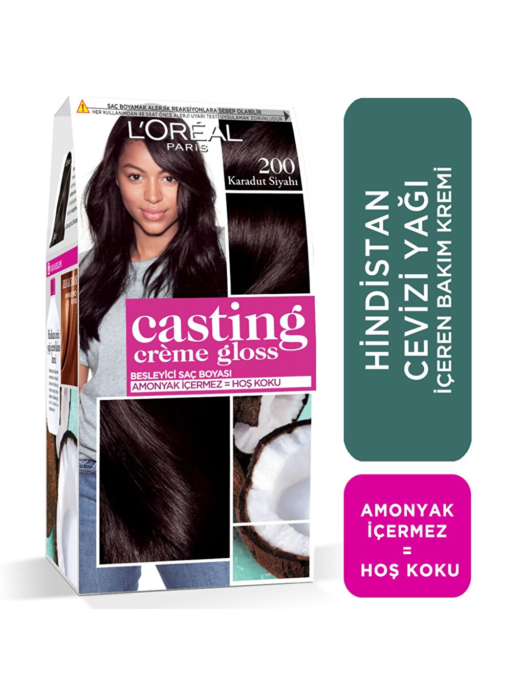 Casting Crème Gloss Saç Boyası - 200 Karadut Siyahı-3