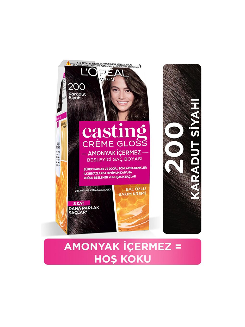 Casting Crème Gloss Saç Boyası - 200 Karadut Siyahı-6