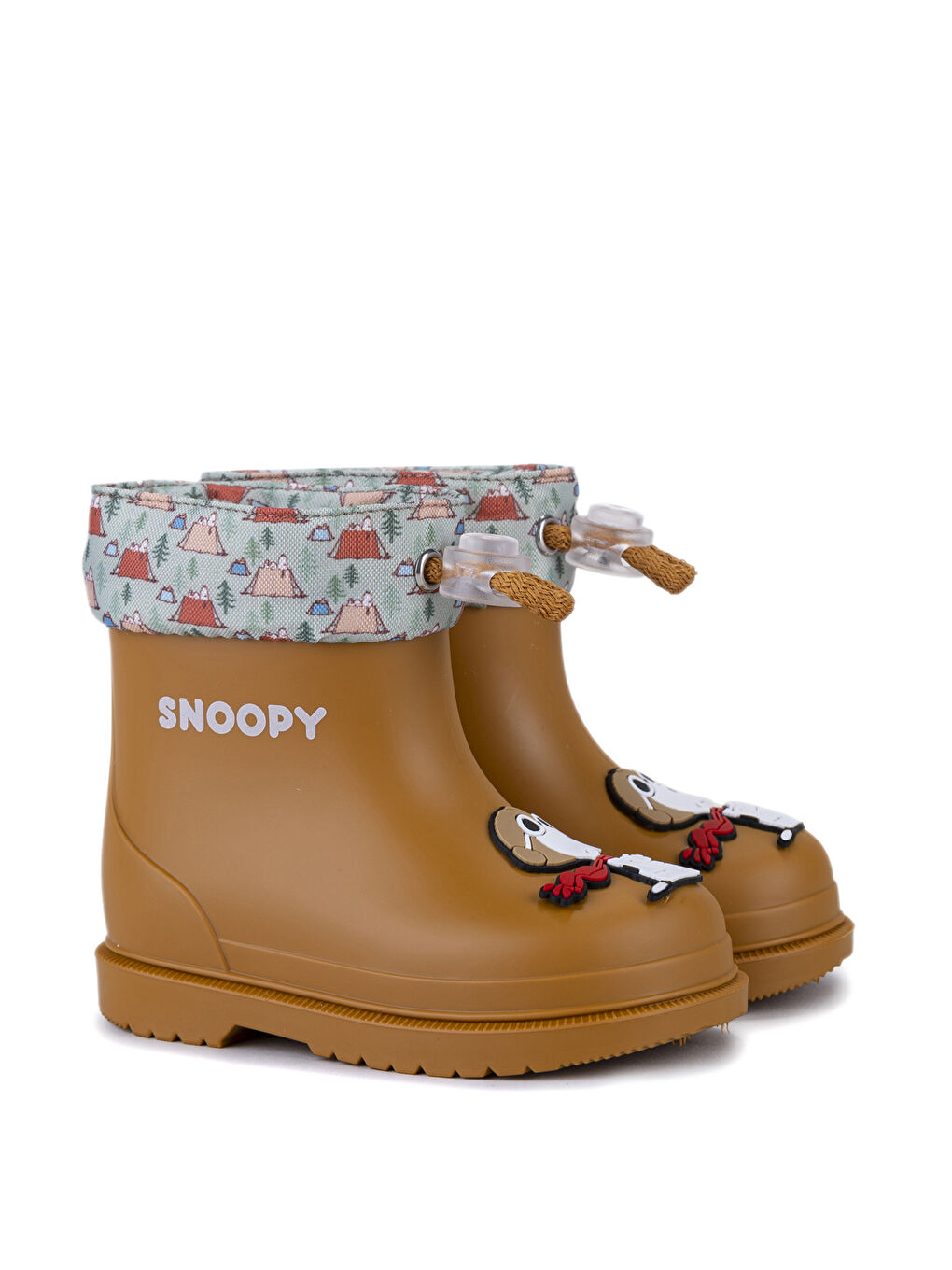 Kahverengi W10277 BIMBI SNOOPY Karamel Erkek Çocuk Yağmur Çizmesi-3