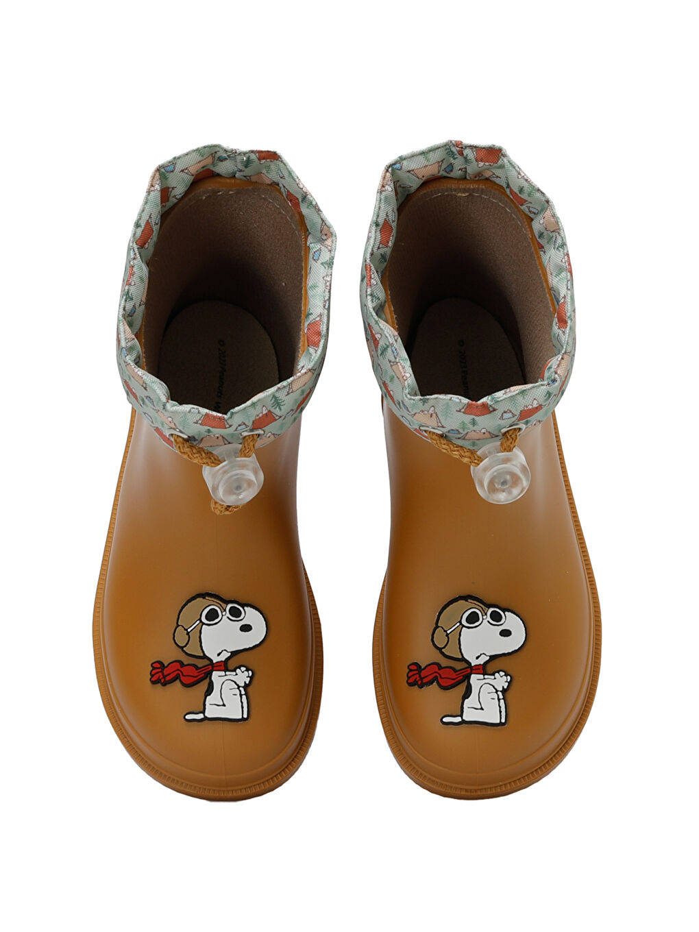 Kahverengi W10277 BIMBI SNOOPY Karamel Erkek Çocuk Yağmur Çizmesi-7