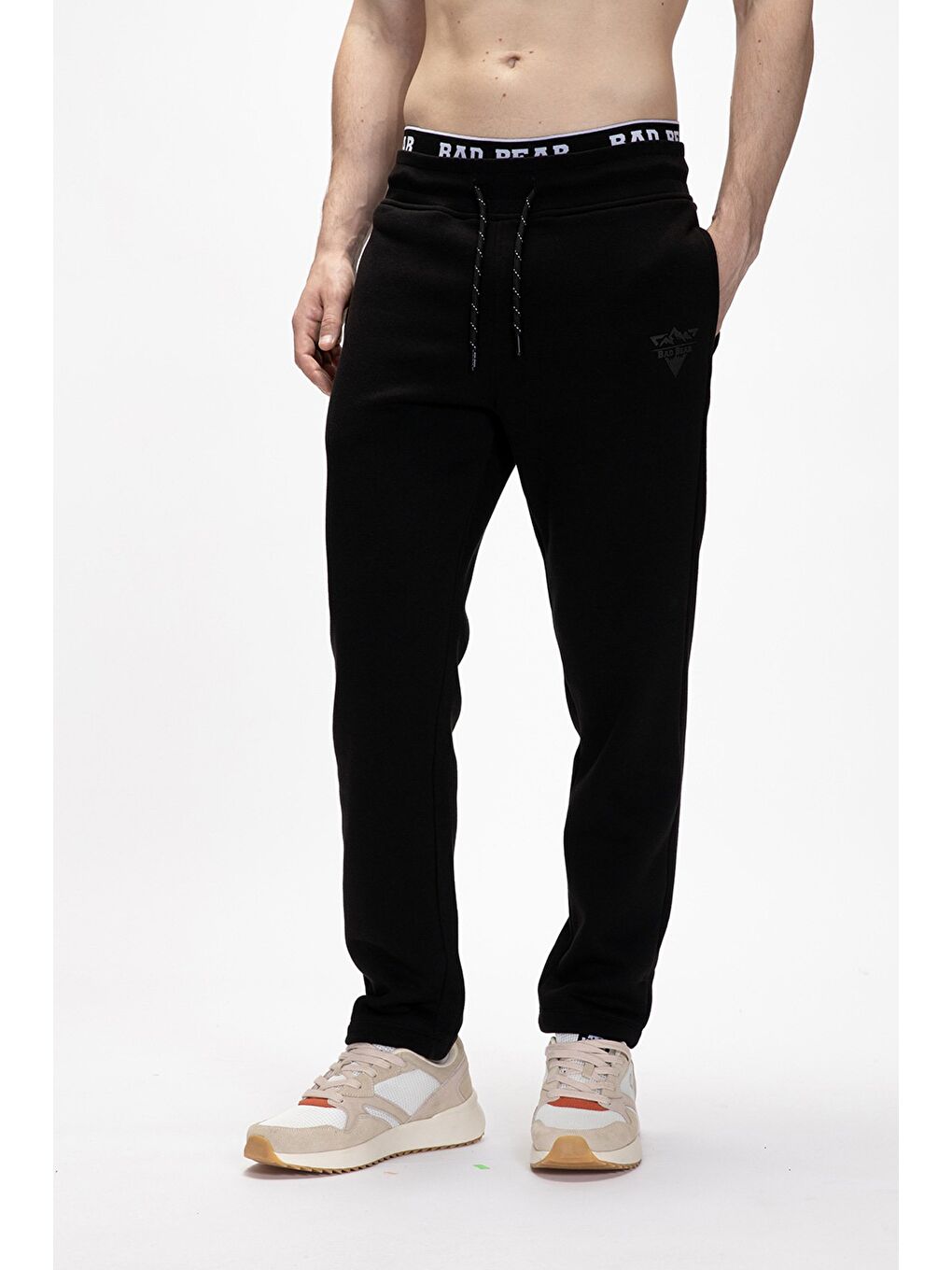 Siyah Windy Si̇yah Erkek  Eşofman Altı-5