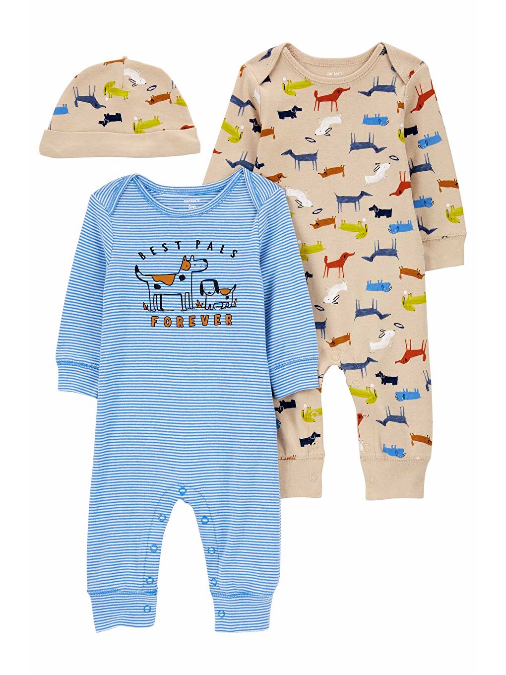 Carter's Mavi Erkek Bebek Tulumlu Set