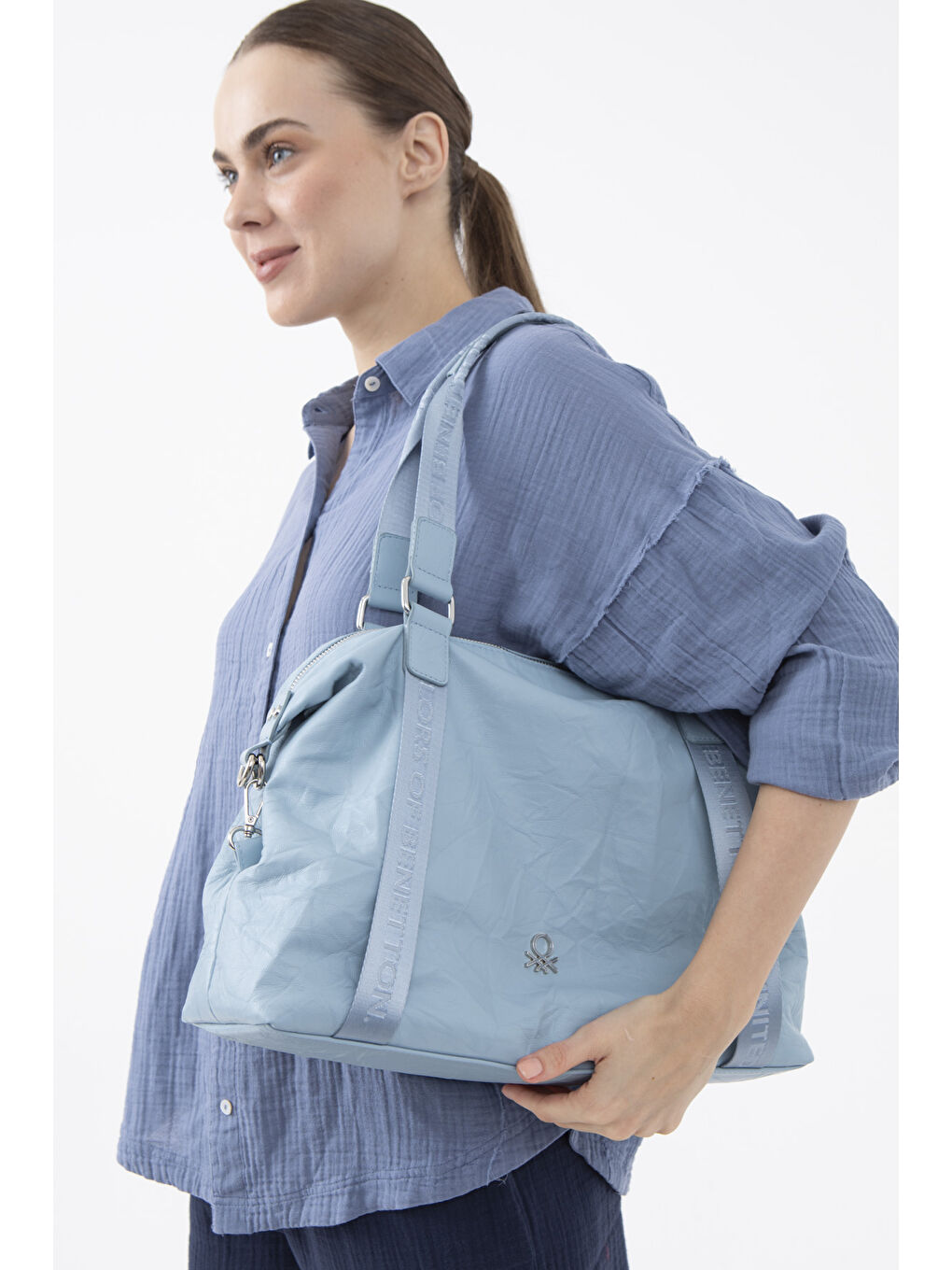 Kadin Kol Çantasi Mavi BNT1470