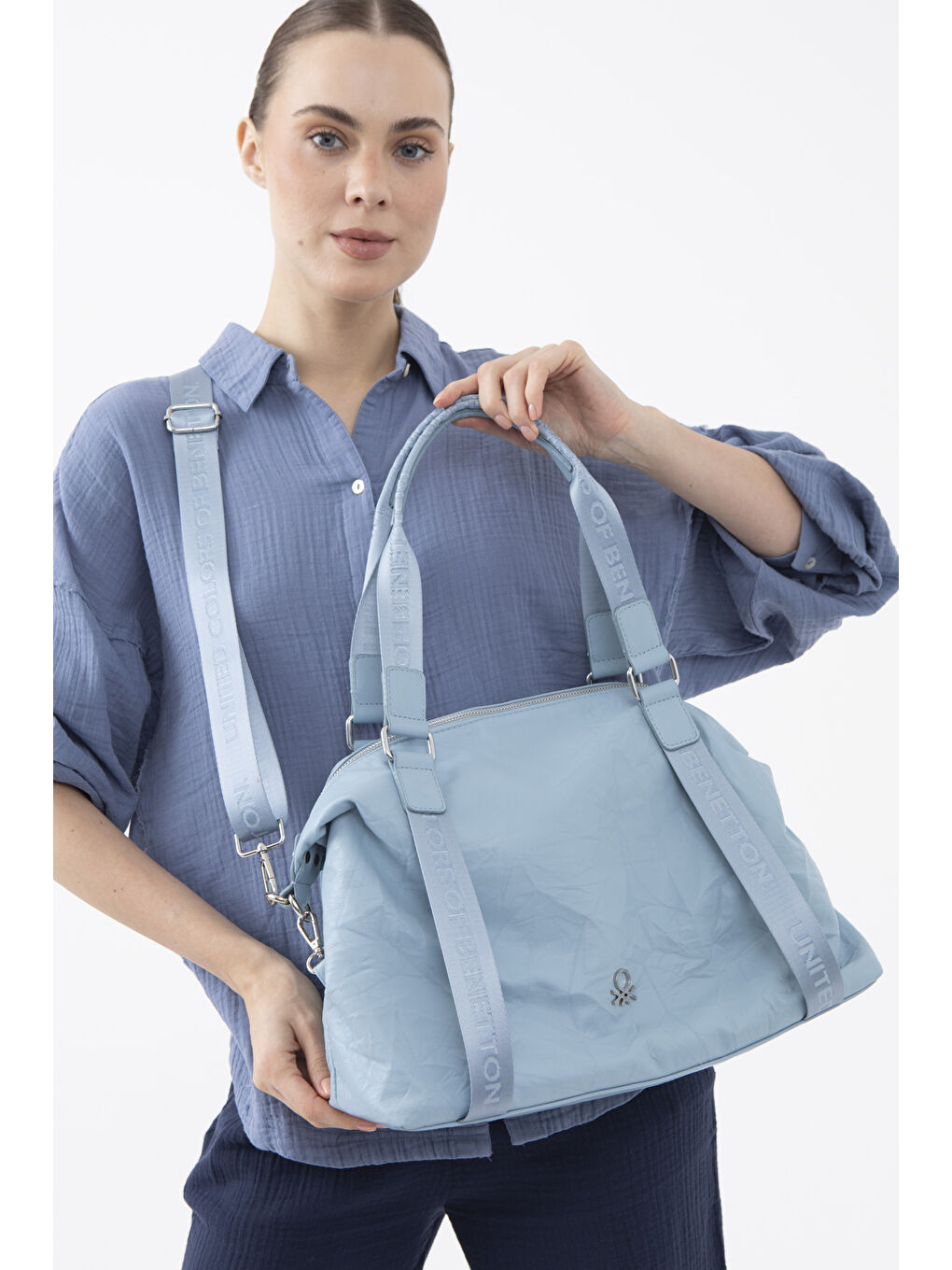 Kadin Kol Çantasi Mavi BNT1470-1