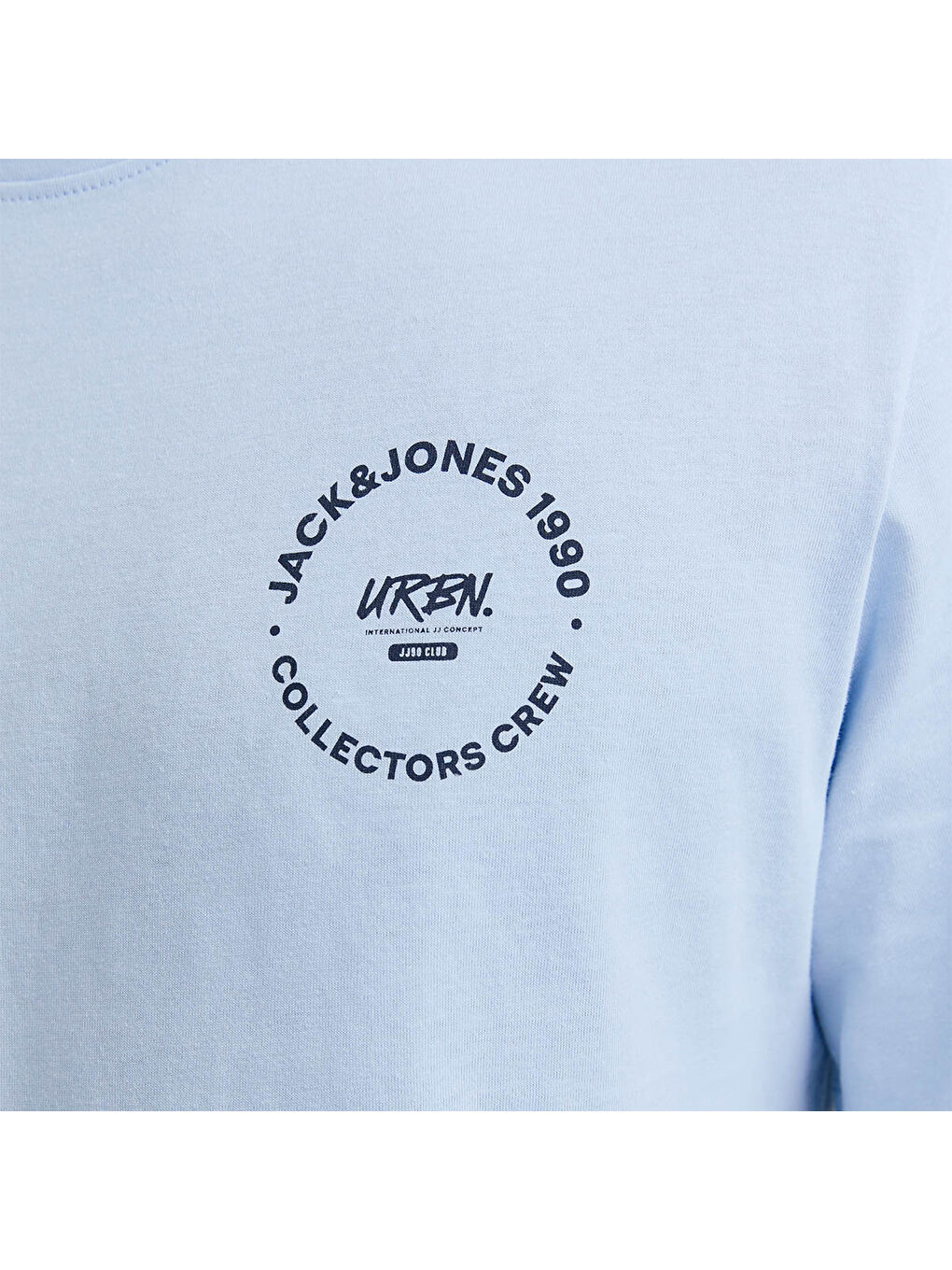 Simon Crew Neck Erkek Mavi Yuvarlak Yaka Tişört-3