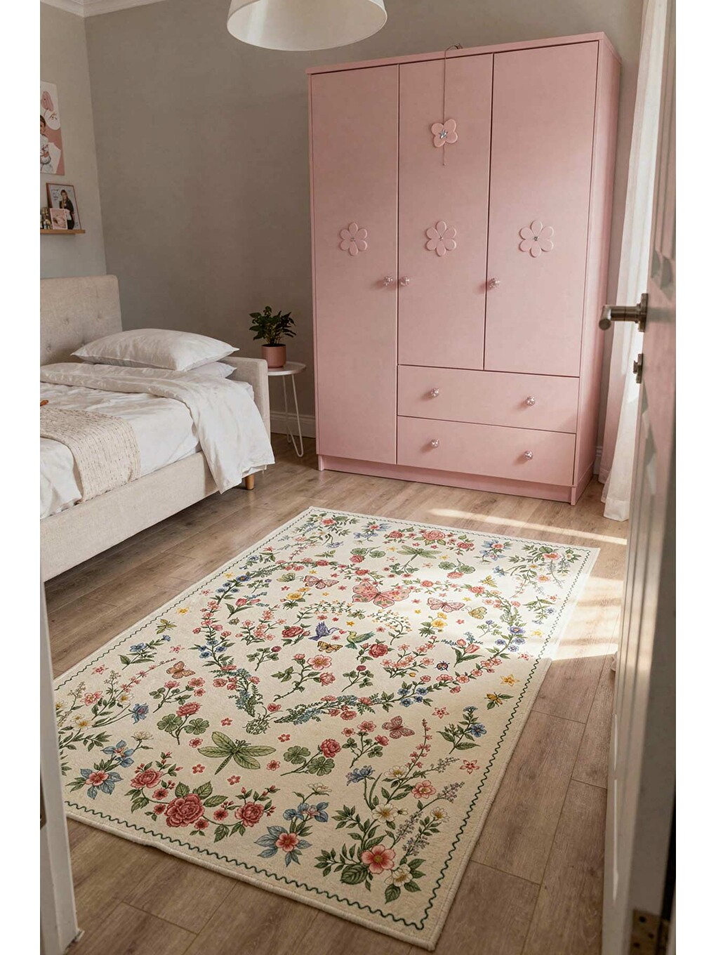 Karışık Modern Çocuk Halısı Kaymaz Tabanlı Makinede Yıkanabilir Çocuk Odası Halısı-2