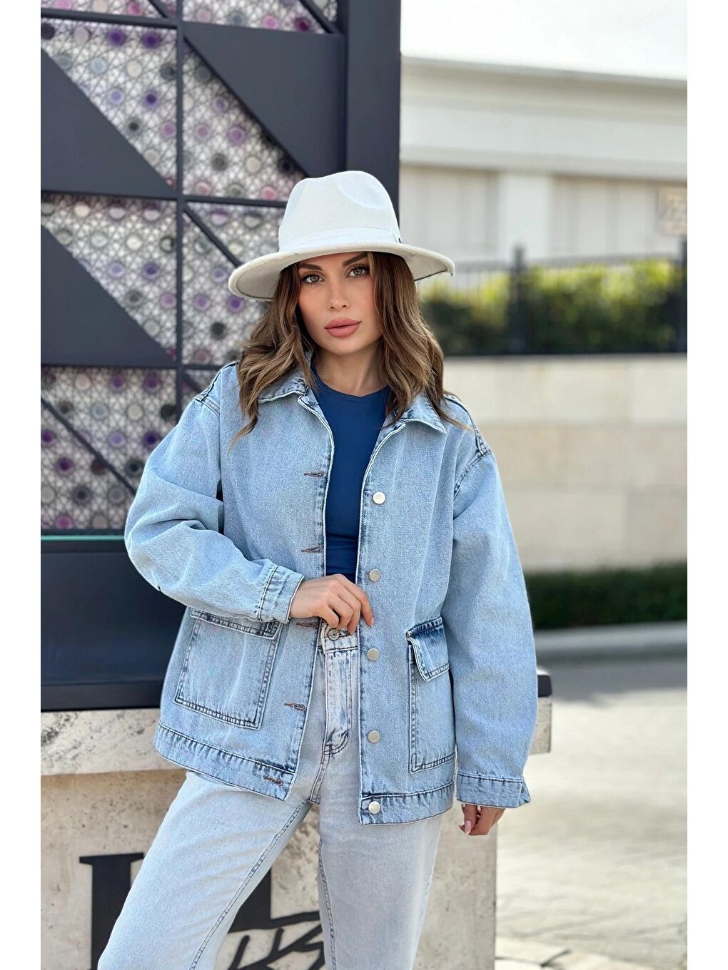 Mavi Geniş Cep Salaş-1