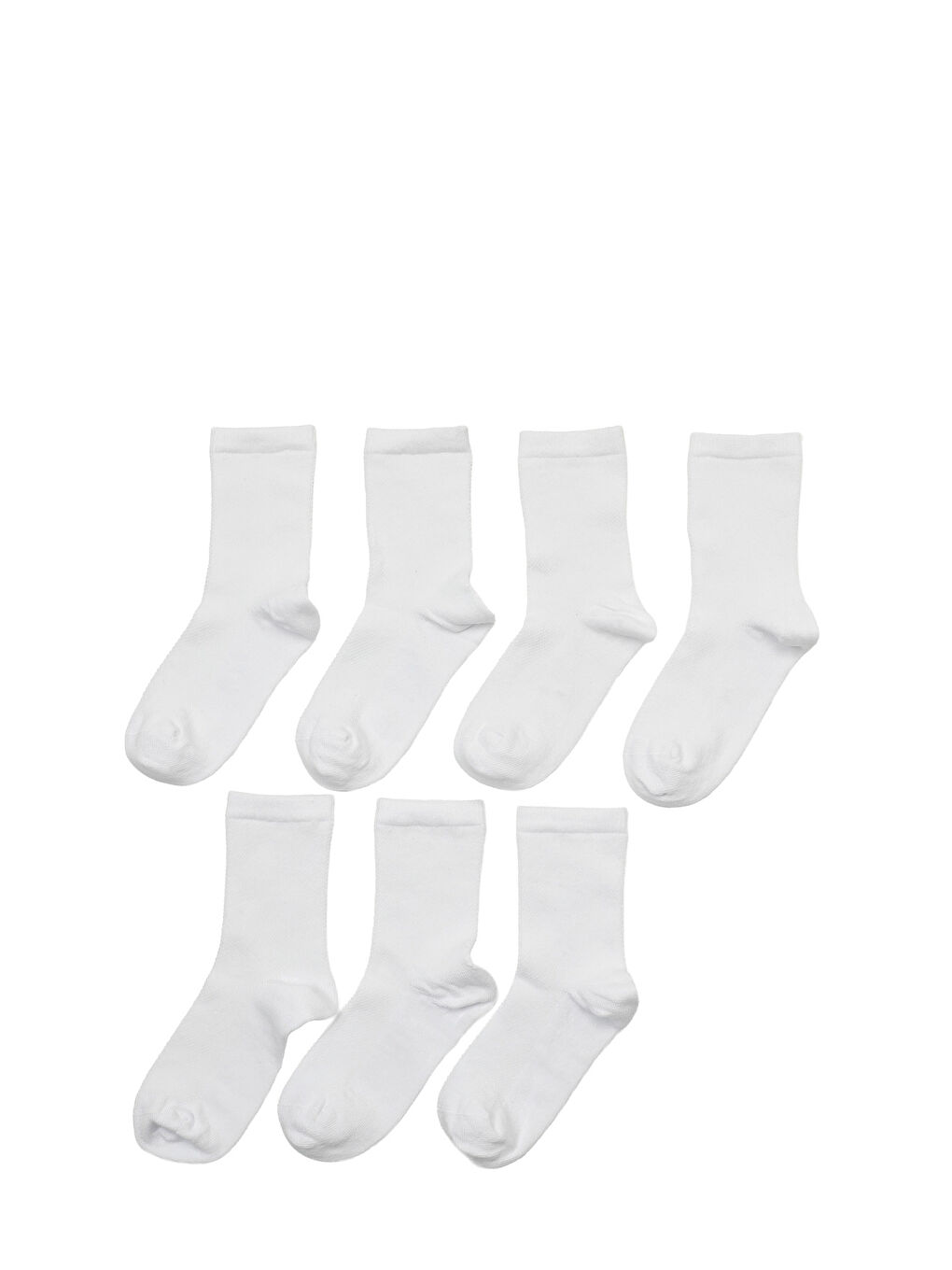 BASIC 7 LI SKT-G 5PR Beyaz Erkek Çocuk 7 Li Çorap