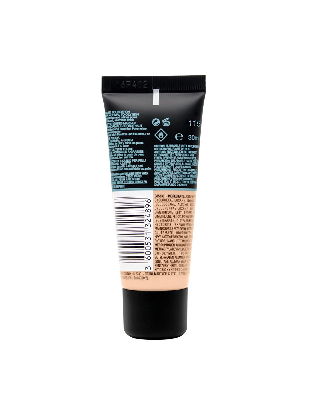 Fit Me Matte+Poreless Fondöten - 115 Ivory-1