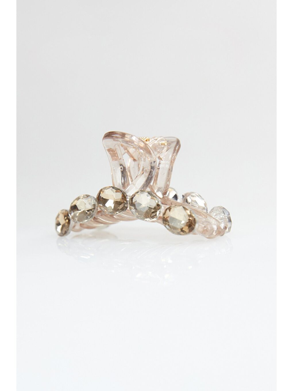 Bej Kurdele Detaylı Küçük Mandal Toka