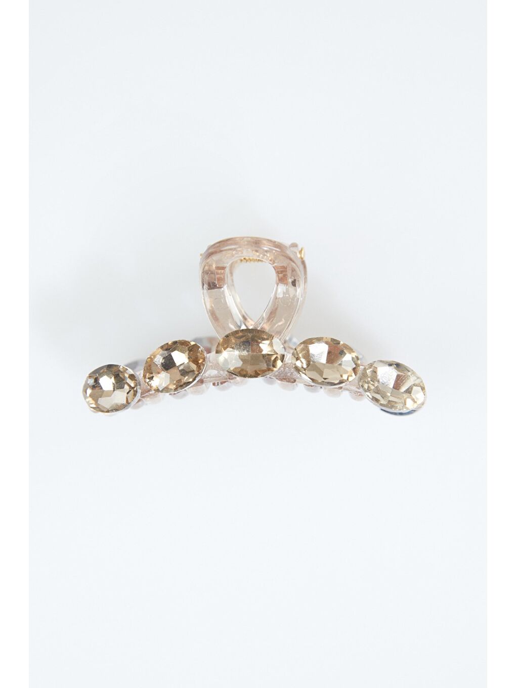 Bej Kurdele Detaylı Küçük Mandal Toka-2