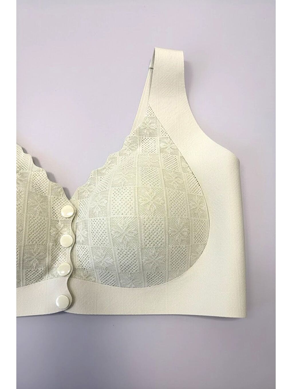 Balensiz Dikişsiz Lazer Önden Çıtçıtlı Pedli Sütyen C26205 Yeşil-1