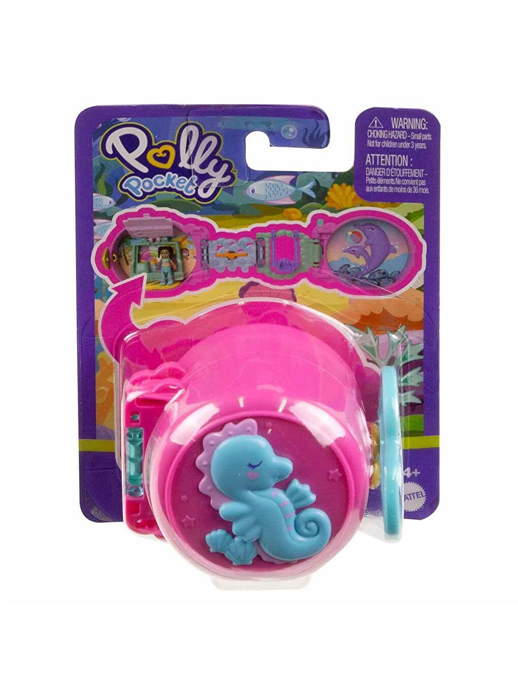 Polly Pocket Renksiz Sevimli Hayvancık Temalı Mini Oyun Setleri HRD73-HRD75