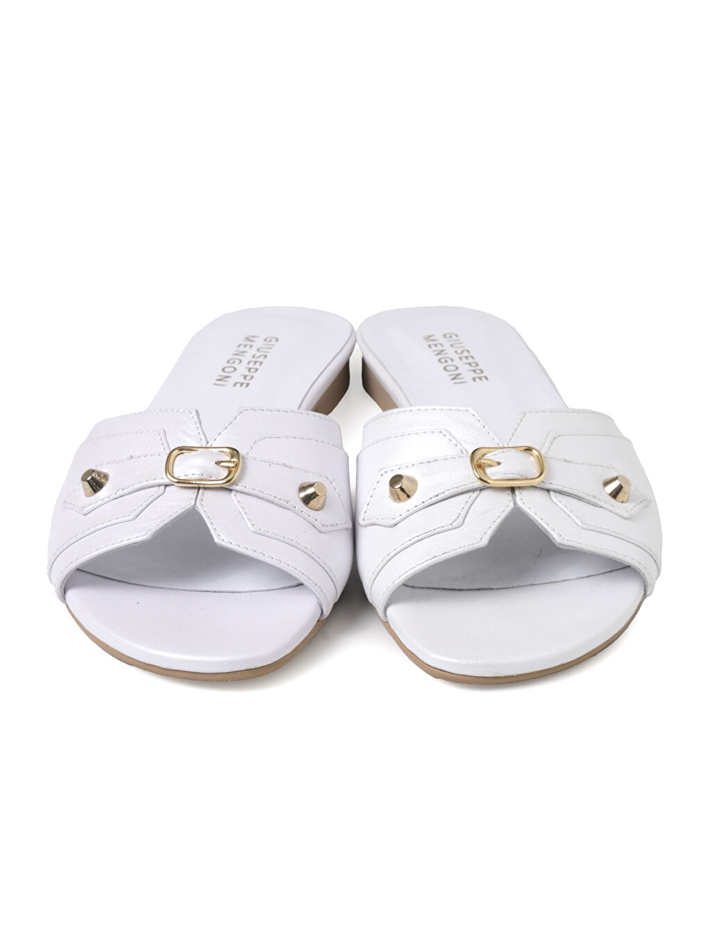 Beyaz Kadın Terlik PO-0197 360 GIUSEPPE MENGONI C1116 ANALİN SEDEFLİ BEYAZ-1