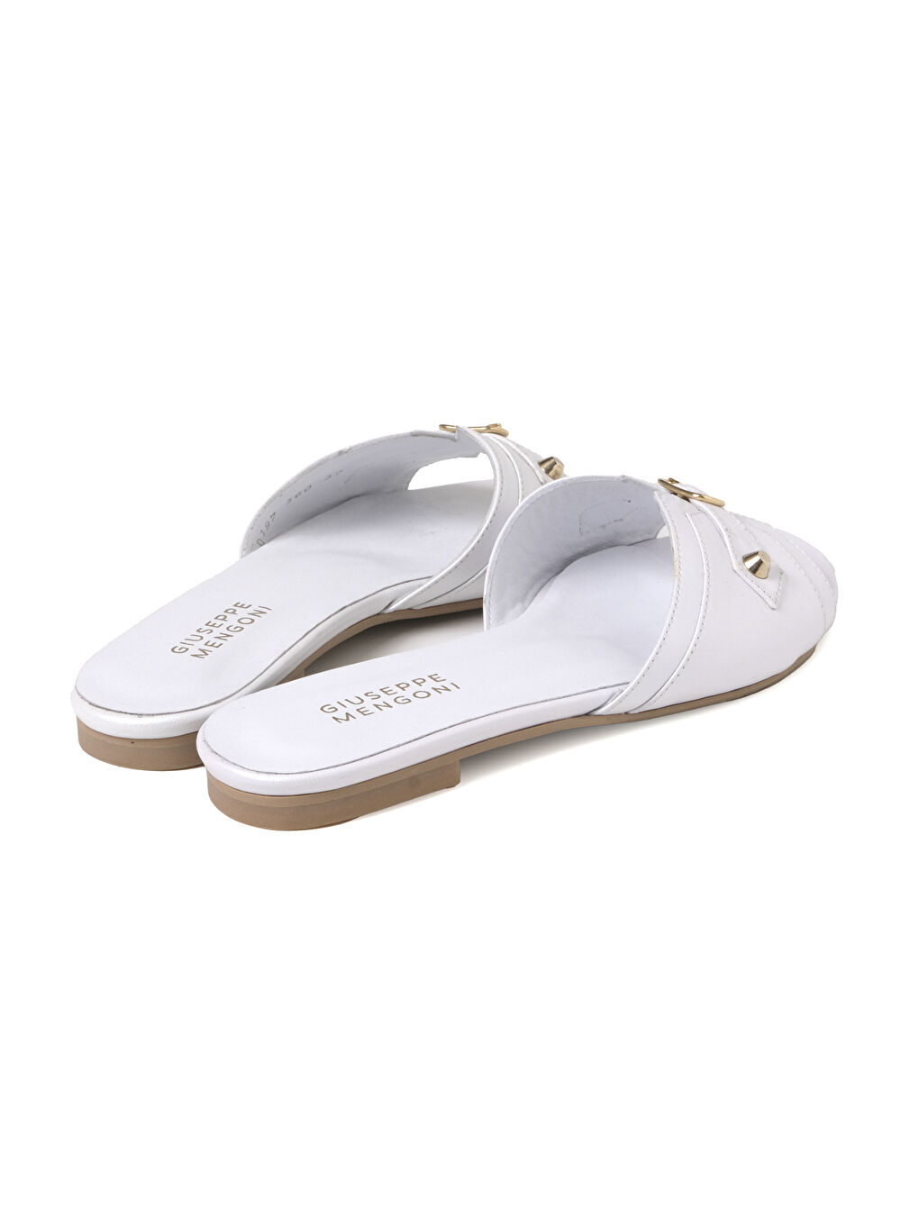 Beyaz Kadın Terlik PO-0197 360 GIUSEPPE MENGONI C1116 ANALİN SEDEFLİ BEYAZ-3