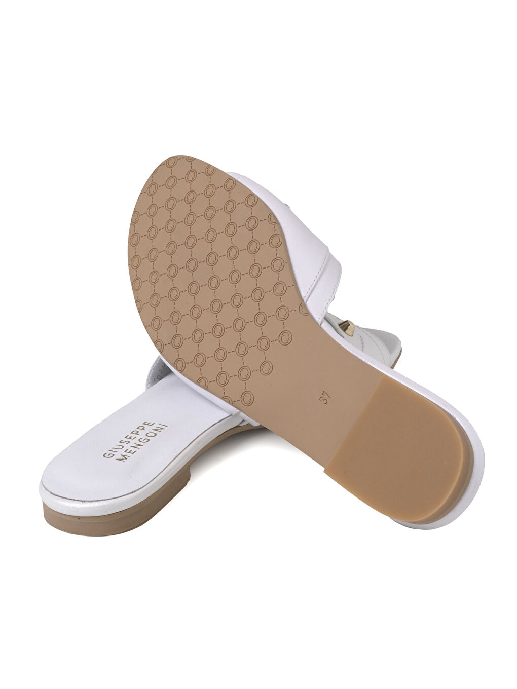 Beyaz Kadın Terlik PO-0197 360 GIUSEPPE MENGONI C1116 ANALİN SEDEFLİ BEYAZ-4