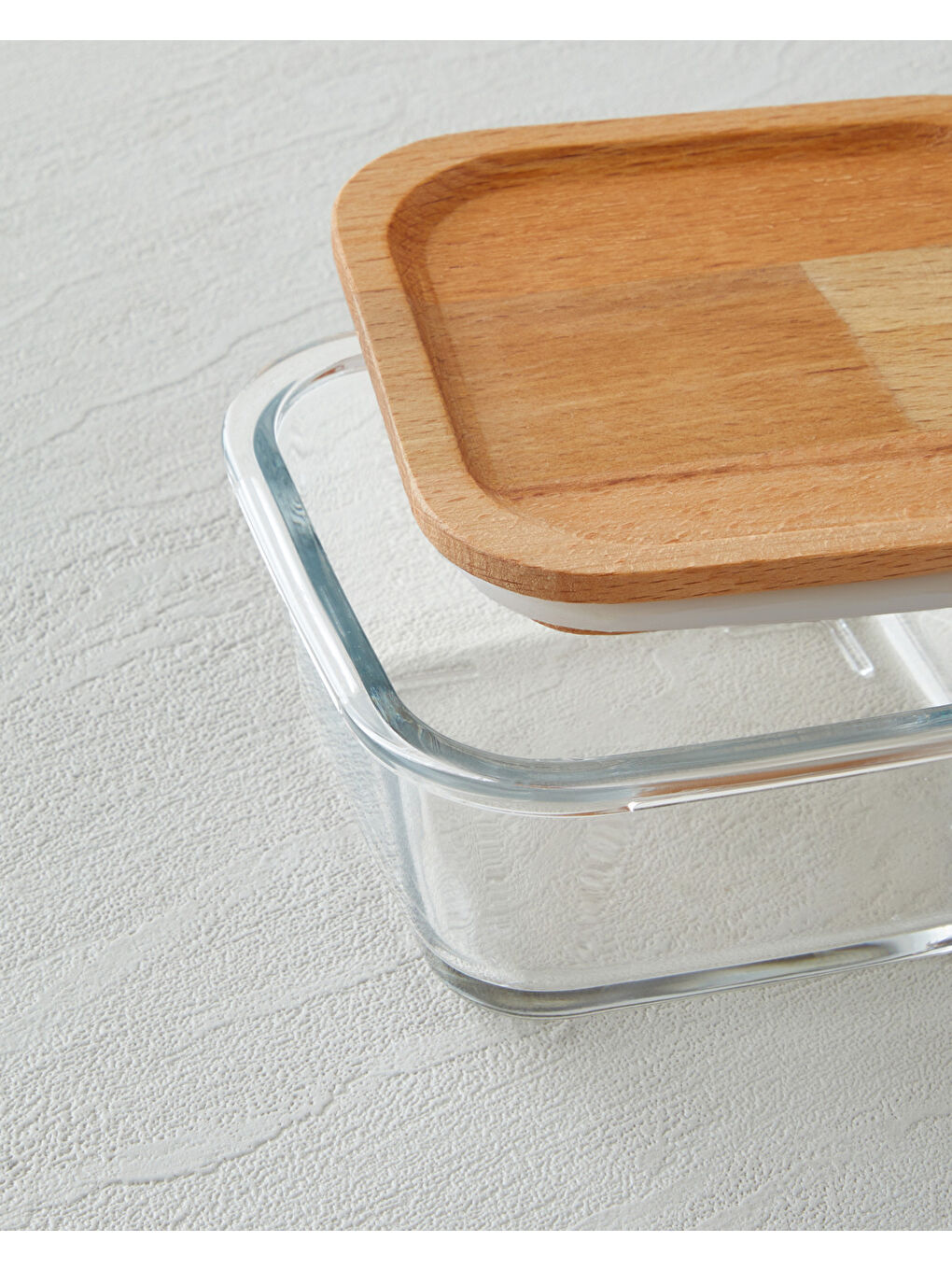 Bej Belle Cam Saklama Kabı 720 ml Natural-1