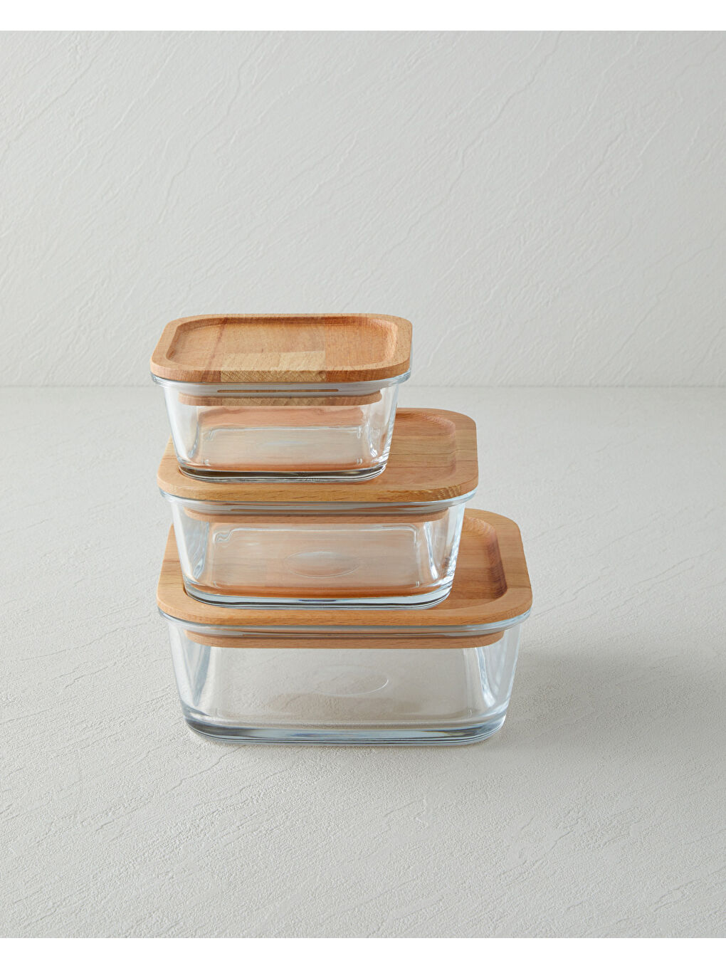 Bej Belle Cam Saklama Kabı 720 ml Natural-3