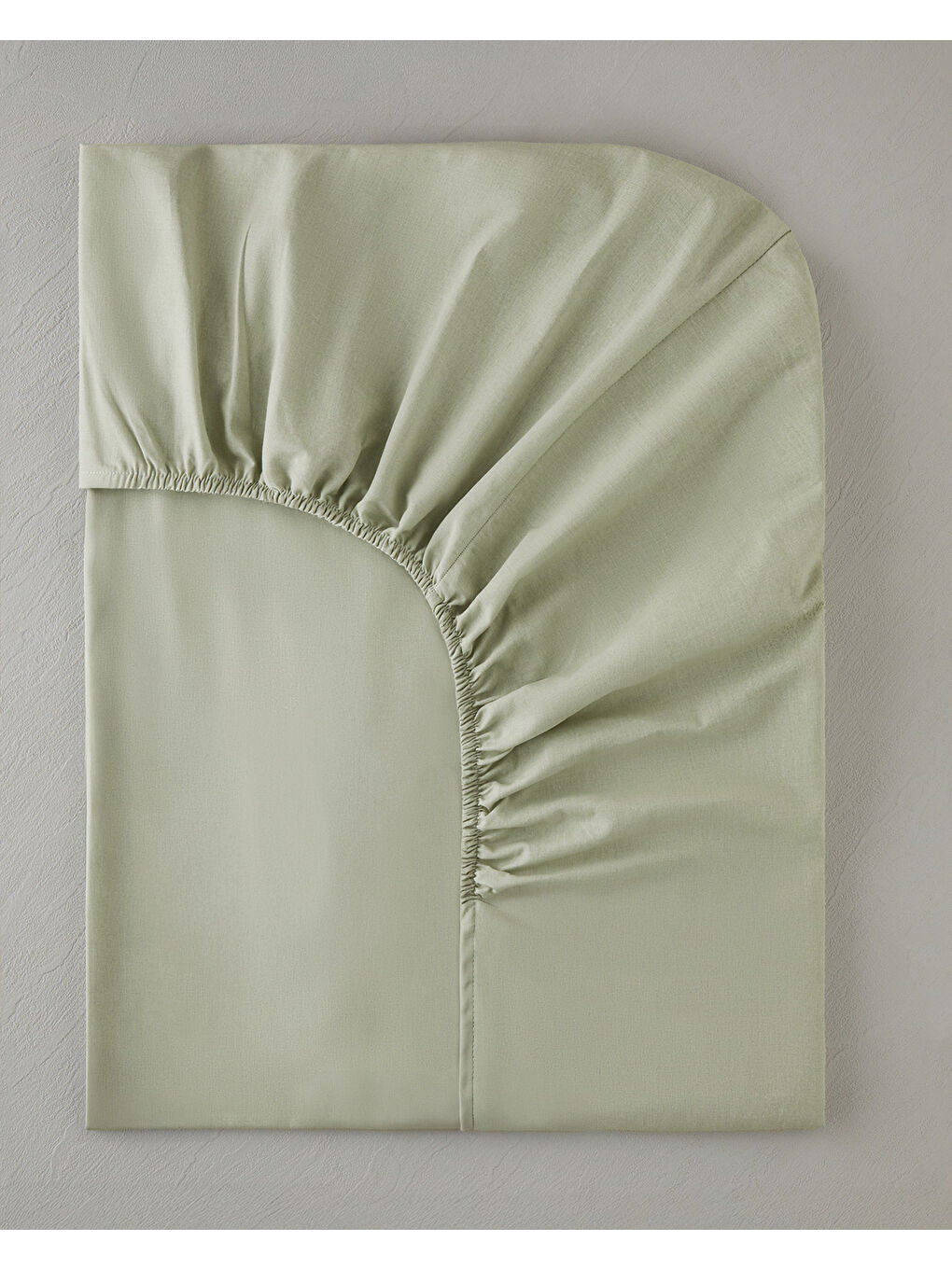 Novella Premium Soft Pamuk Tek Kişilik Plus Lastikli Çarşaf 120x200 cm Açık Yeşil