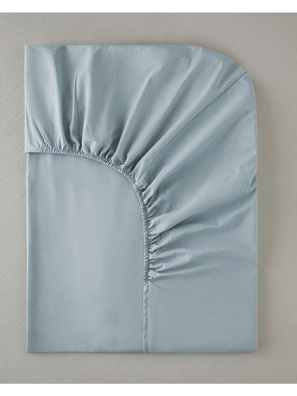 Novella Premium Soft Pamuk Tek Kişilik Plus Lastikli Çarşaf 120x200 cm Açık Mavi