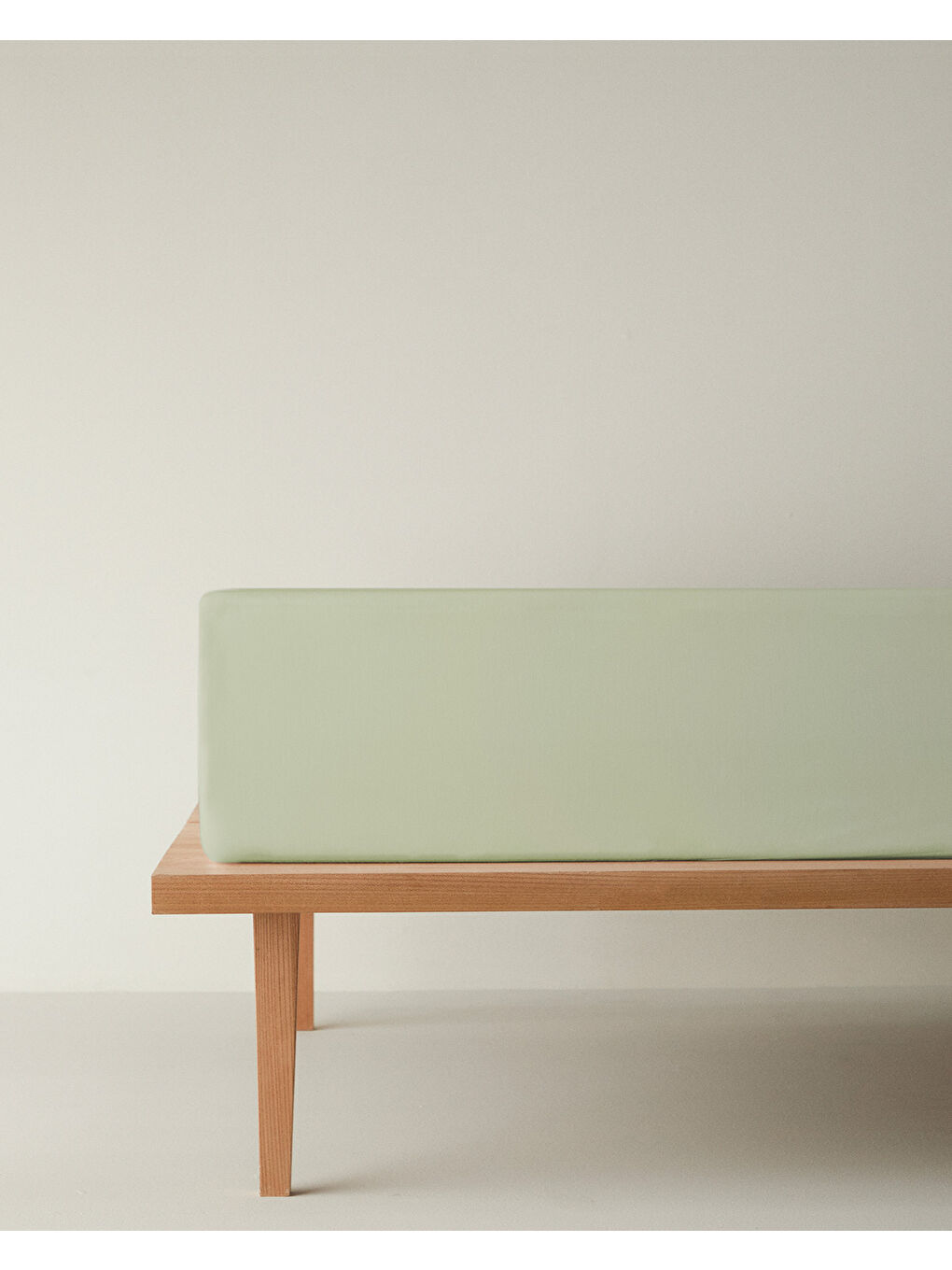 Novella Premium Soft Pamuk Tek Kişilik Plus Lastikli Çarşaf 120x200 cm Açık Yeşil-5