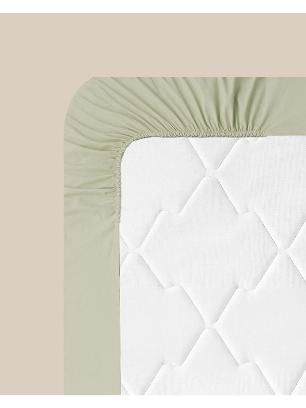 Novella Premium Soft Pamuk Tek Kişilik Plus Lastikli Çarşaf 120x200 cm Açık Yeşil-6