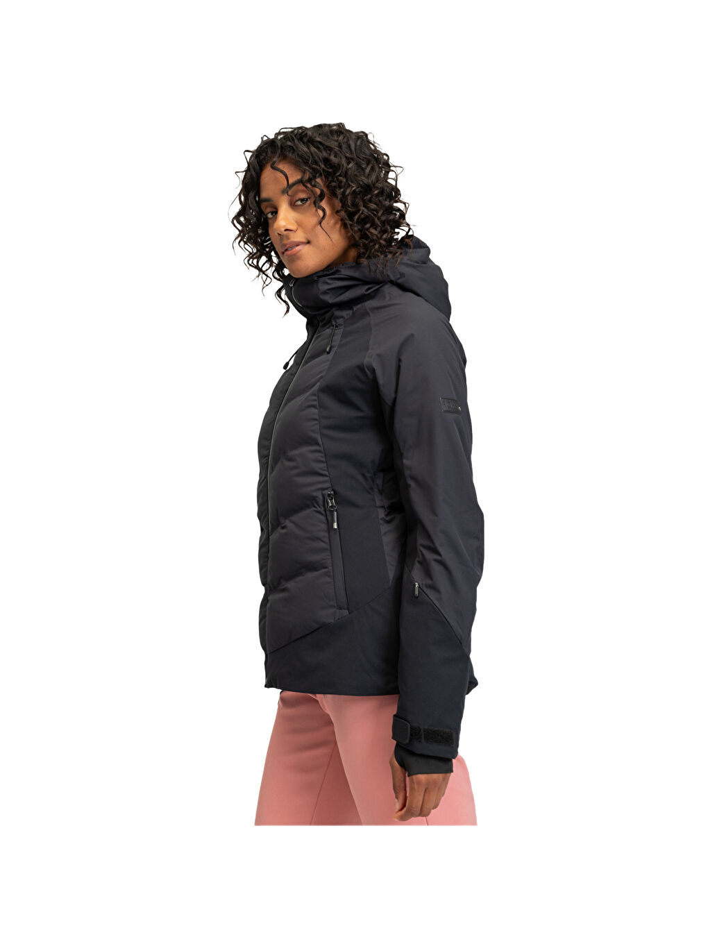 Dusk Kadın Siyah Snowboard Ceketi-2