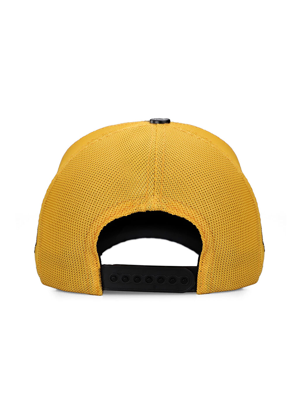 Gri V1 Trucker Fighter - 5 Kod Logolu Unisex Koyu Antrasit - Sarı Şapka (CAP)-3