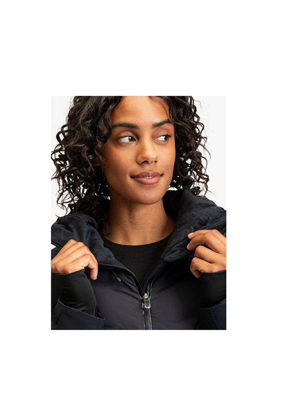 Dusk Kadın Siyah Snowboard Ceketi-3