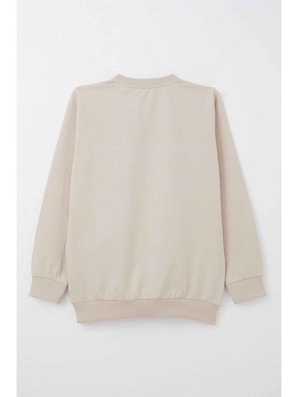 Erkek Çocuk Sweatshirt Kapaklı Cep Detaylı Bej (8-10 Yaş)-2
